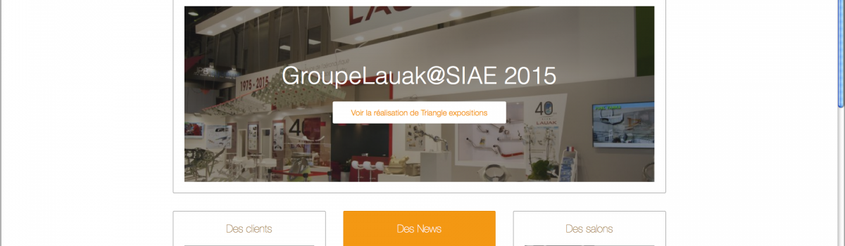 Le site www.triangle-expo.com est livré